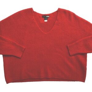 French Connection Sweater Womens Small Red Millie Mozart Pullover